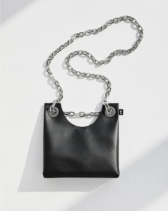 Eco-friendly Vegan leather terrible chain bag small