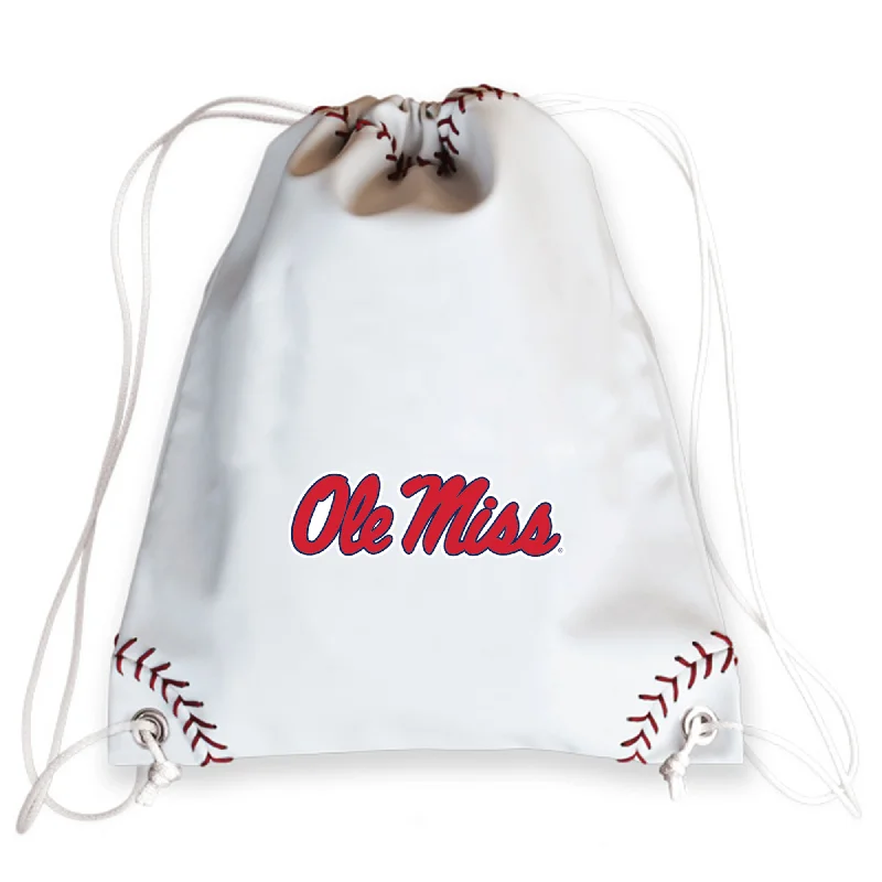 Ole Miss Rebels Baseball Drawstring Bag