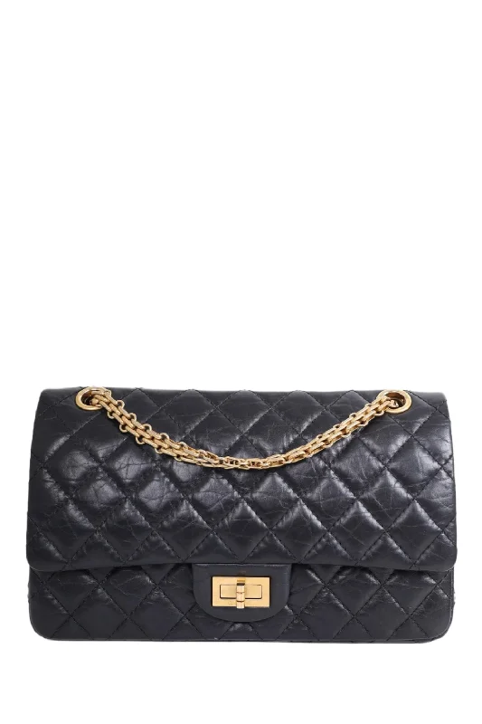 Pre-Loved Chanel™ 2013-14 Black Aged Calfskin 2.55 Reissue Flap Bag