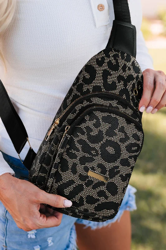 PREORDER! ETA 12/26 Black Mountain Leopard Sling Bag  **SHIPPING EXPECTED TO BEGIN ON DATE 12/26**