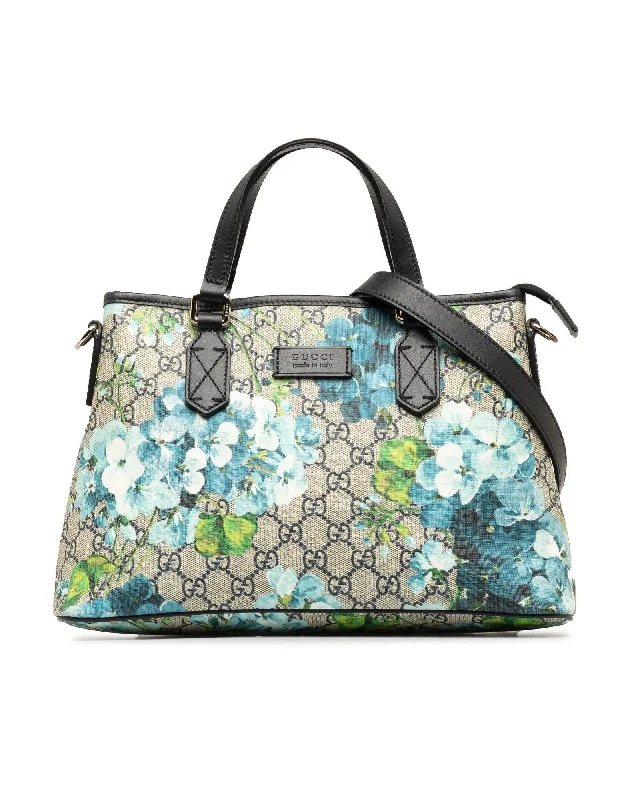 Gucci GG Marmont Mini Bag BeigeBlue Floral Print