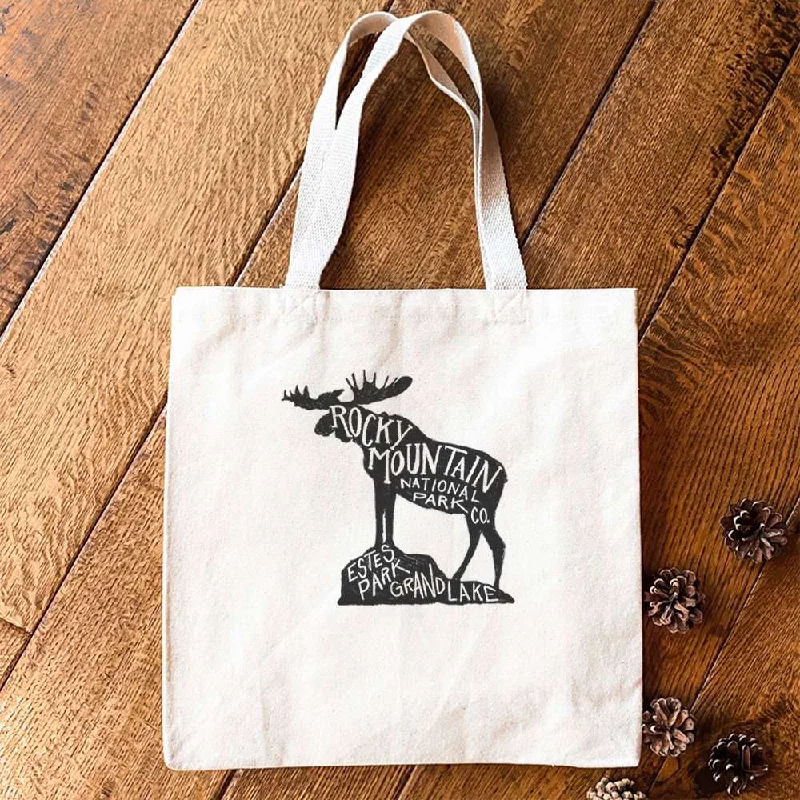 Rocky Mountain National Park Moose - Canvas Tote Bag