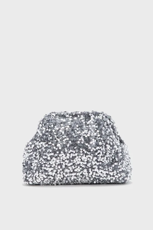 Silver Sparkle Clutch