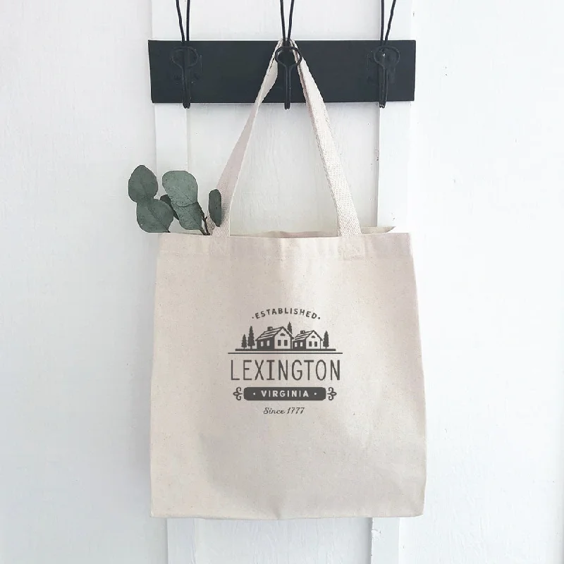 Simple Houses w/ City, State - Canvas Tote Bag