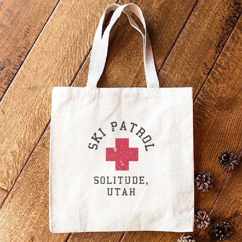 Ski Patrol w/ City State - Canvas Tote Bag