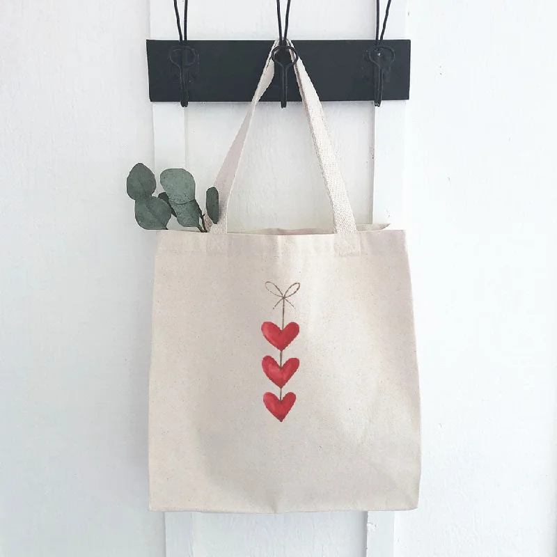 String of Hearts - Canvas Tote Bag