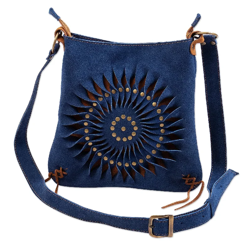 Shoulder Bag with Adjustable Strap - Water Spiral