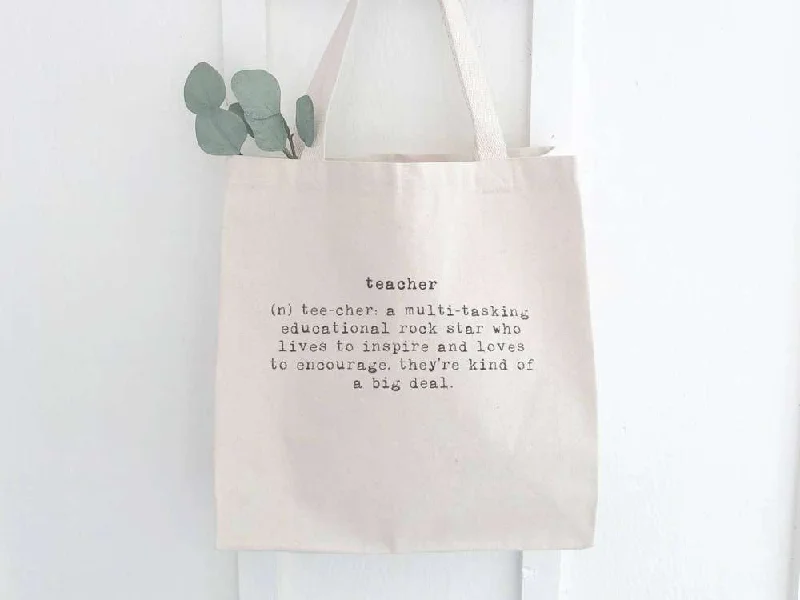 Teacher Definition - Canvas Tote Bag