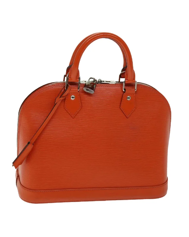 Epi Leather Hand Bag with Accessories - Orange Pimon