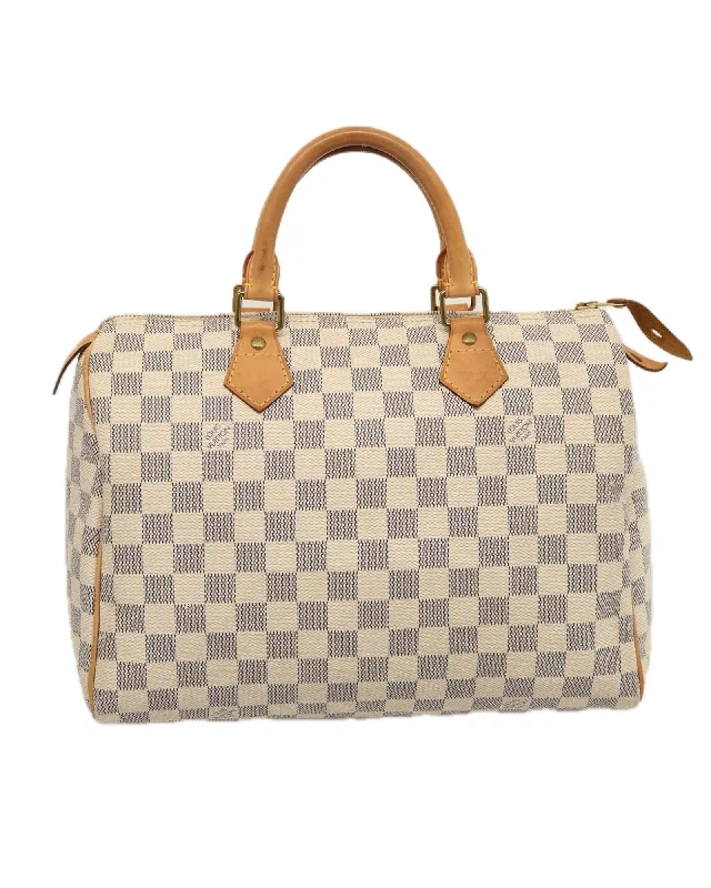 Authentic Damier Azur Hand Bag in B Rank Condition