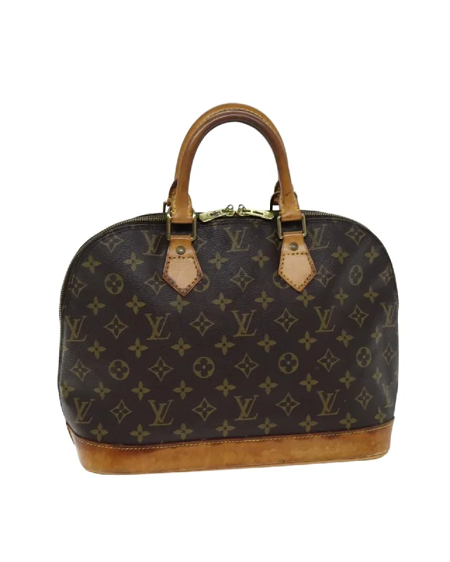 Monogram Canvas Hand Bag with Rubbing and Scratches