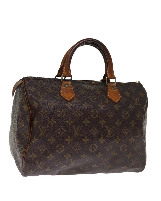 Authentic Monogram Hand Bag with Surface Wear and Tear