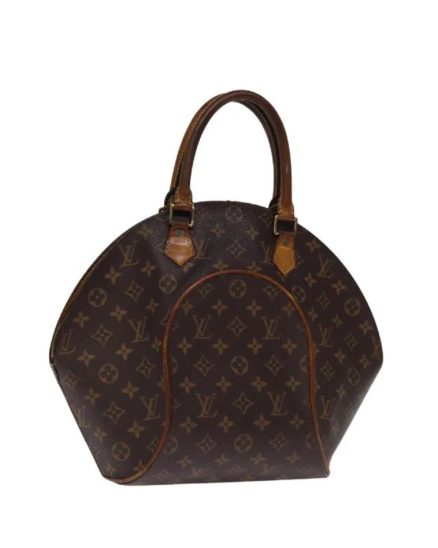 Monogram Canvas Hand Bag with Surface Rubbing and Scratches