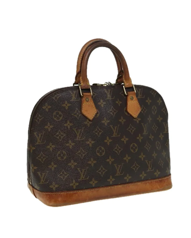 Monogram Canvas Hand Bag with Classic Design