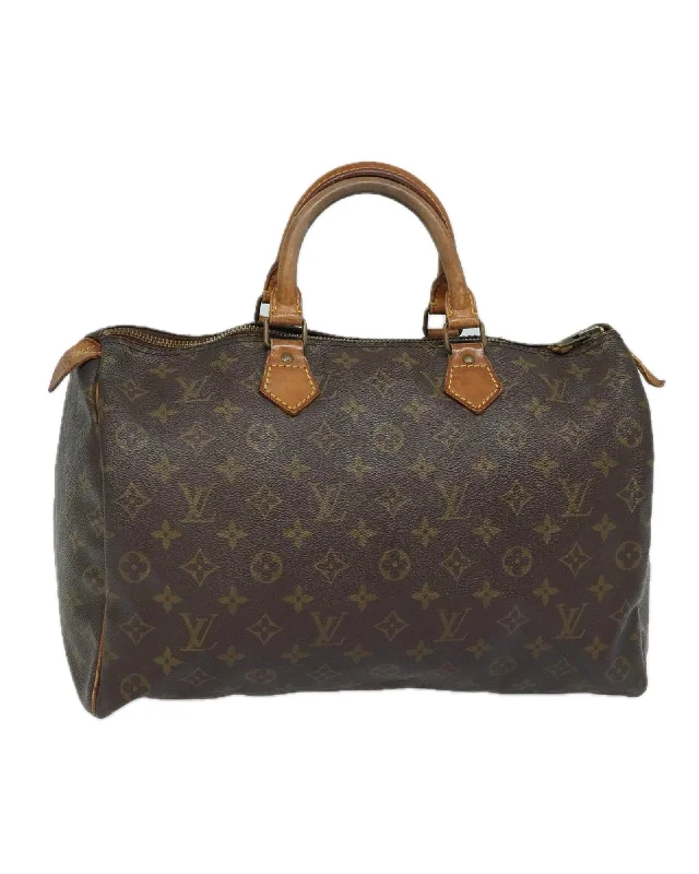 Monogram Speedy 35 Hand Bag with Authentic Detailing