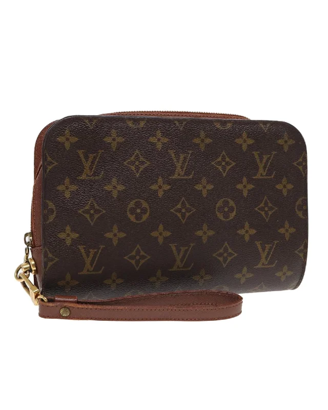 Monogram Canvas Clutch Bag