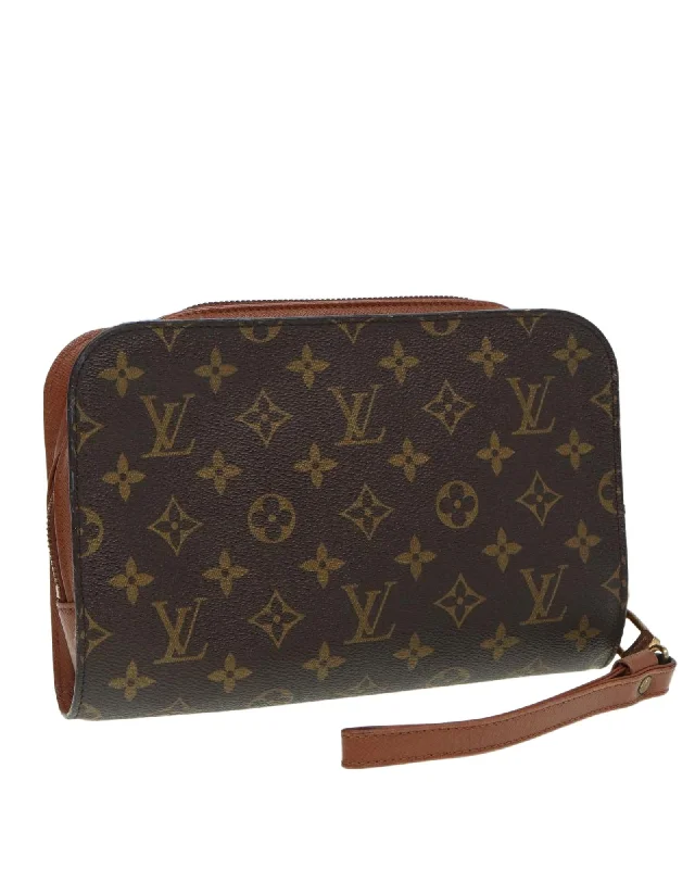 Monogram Canvas Clutch Bag