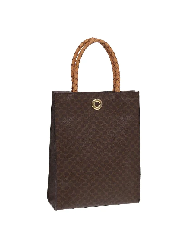 Macadam Canvas PVC Leather Tote Bag