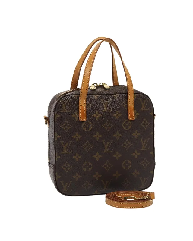 Monogram Canvas Hand Bag with Shoulder Strap