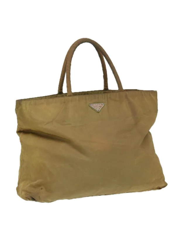 Nylon Hand Bag with Handle Drop and Storage Smell