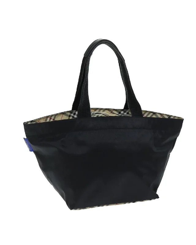 Blue Label Tote Bag in Burberrys Iconic Nova Check Print Nylon Material