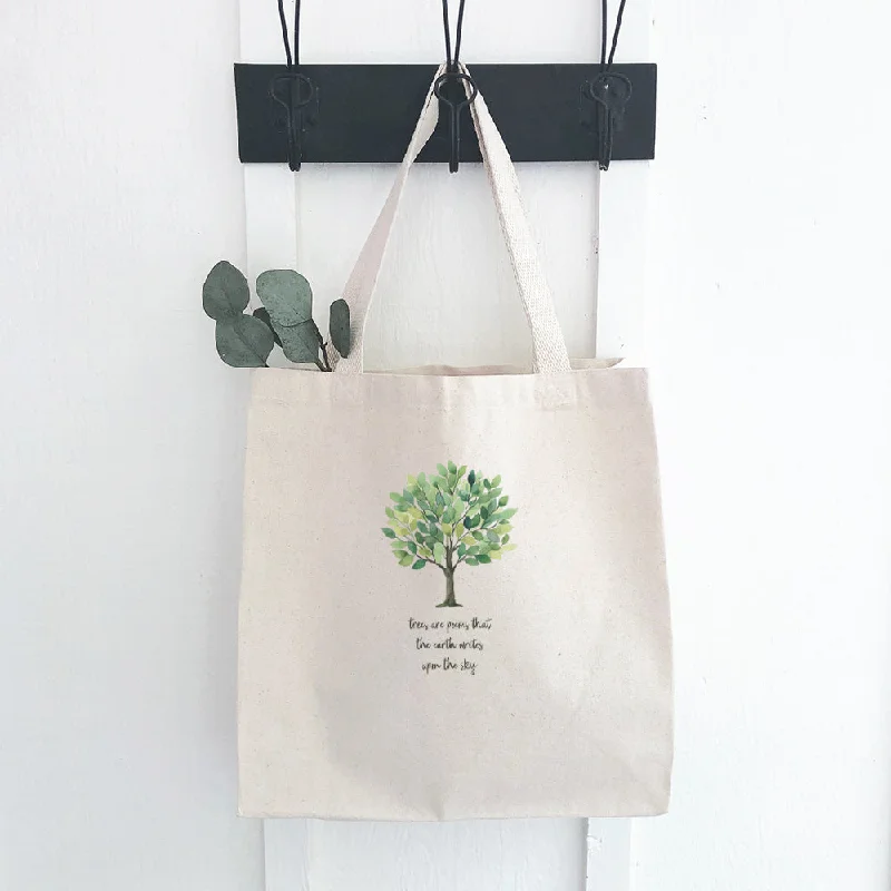 Trees are Poems - Canvas Tote Bag