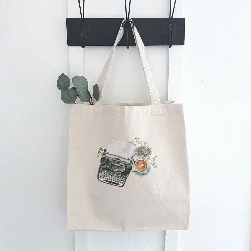 Typewriter Coffee - Canvas Tote Bag