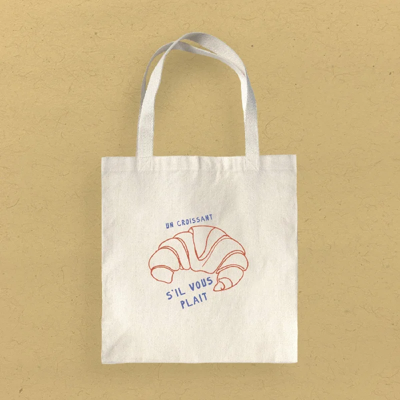 Un Croissant - Canvas Tote Bag