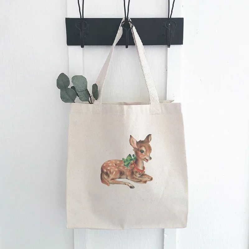 Vintage Reindeer - Canvas Tote Bag