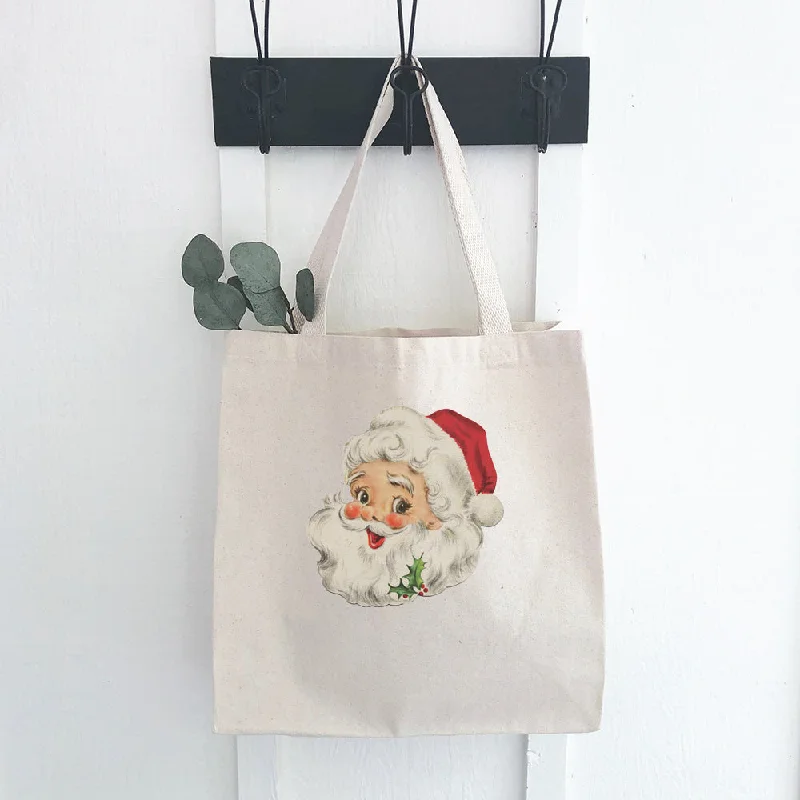 Vintage Santa - Customizable Canvas Tote Bag