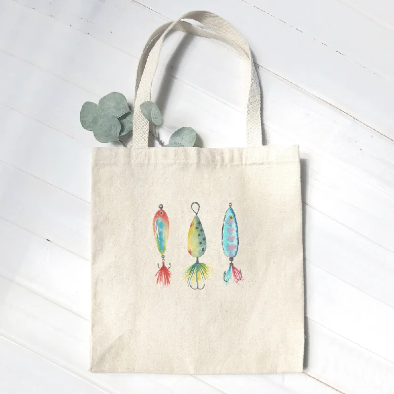 Watercolor Bait - Canvas Tote Bag