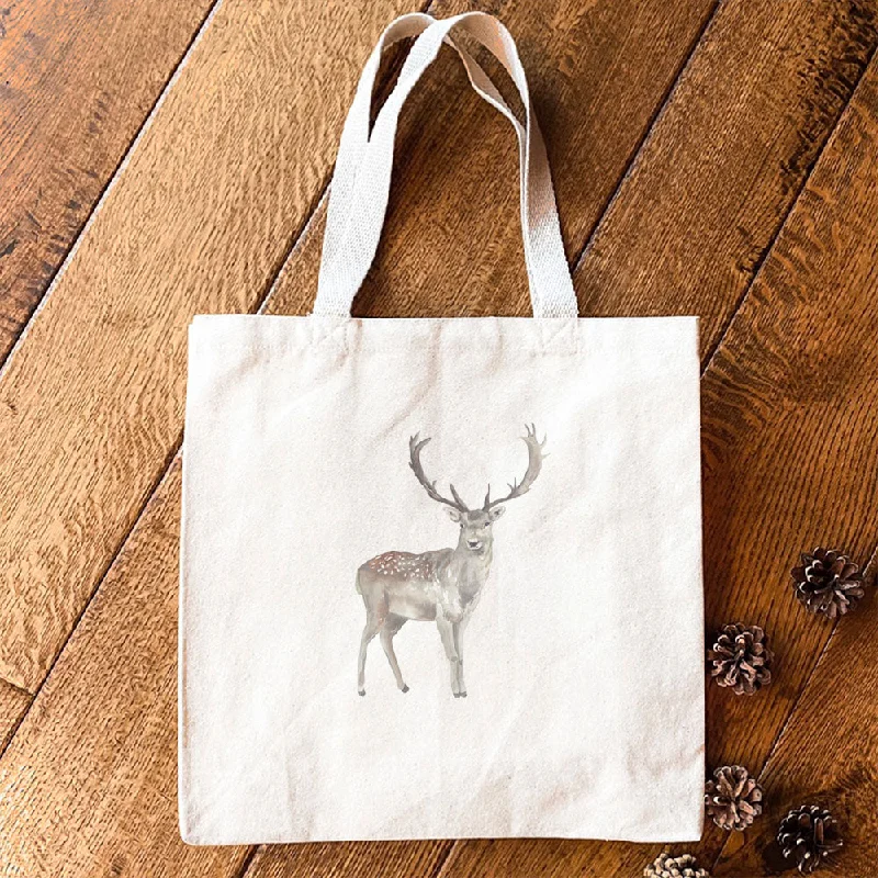 Watercolor Buck - Canvas Tote Bag