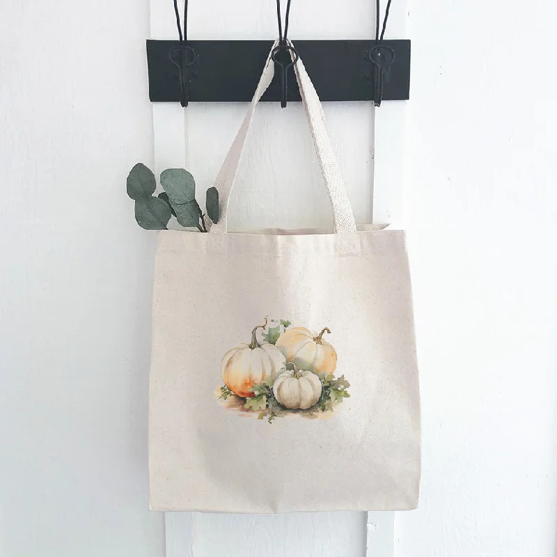 White Pumpkins - Canvas Tote Bag