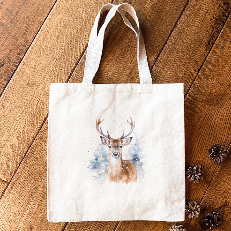 Winter Buck - Canvas Tote Bag