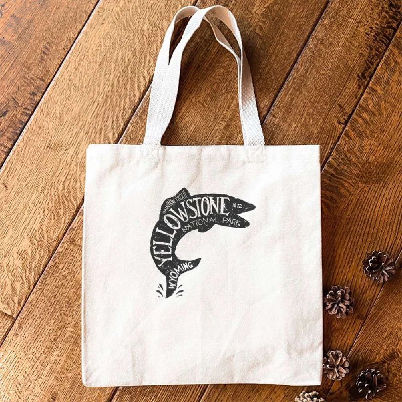 Yellowstone National Park Fish - Canvas Tote Bag