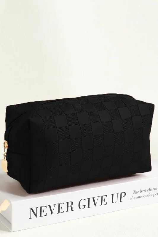 Checking You Out Black Cosmetic Pouch