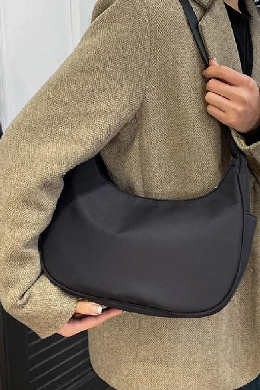 The Luna Black Hobo Shoulder Bag