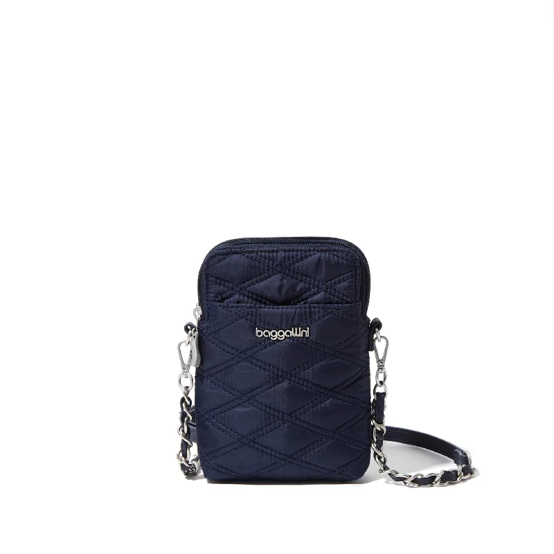 baggallini Women's Take Two RFID Bryant Crossbody Bag With Chain