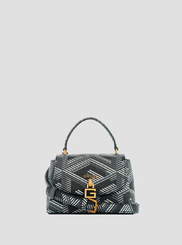 Black Logo Montreal Mini Crossbody Bag