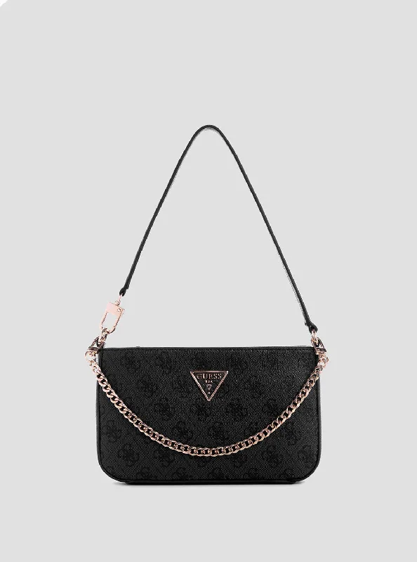 Black Logo Noelle Mini Shoulder Bag