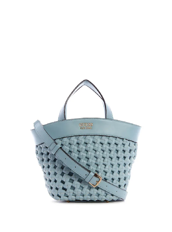 Blue Sicilia Mini Tote Bag