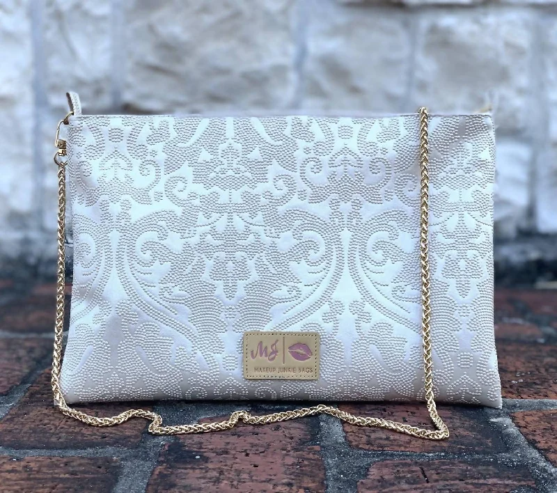 Bridal Crossbody Bag In Pearl