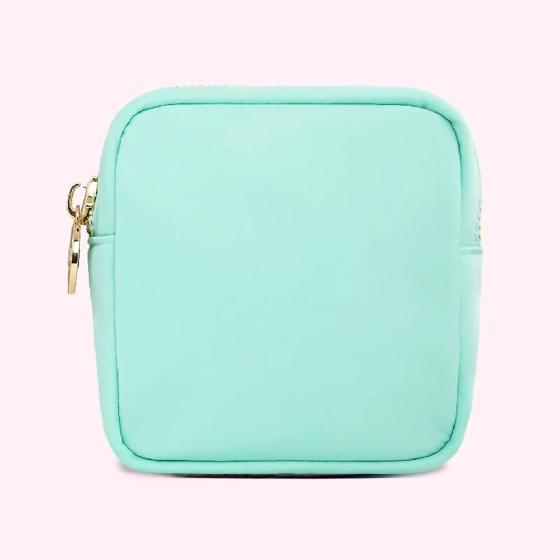 Classic Mini Pouch In Clear Emerald