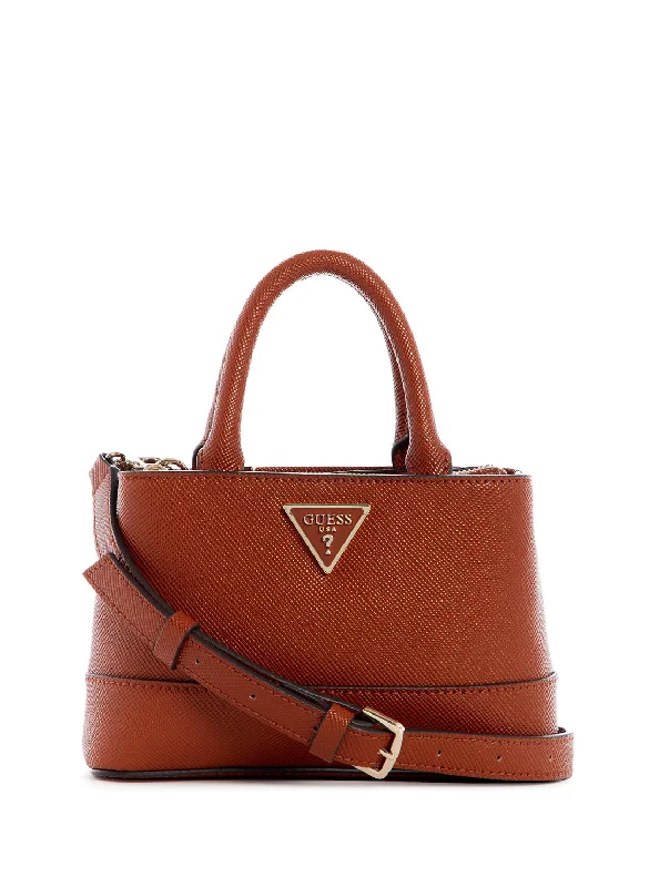 Cognac Cordelia Mini Satchel Bag