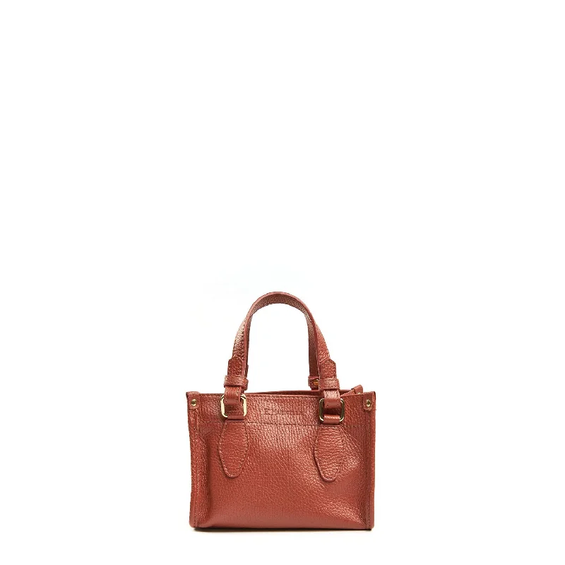 DARK BROWN MINI SHOPPING BAG