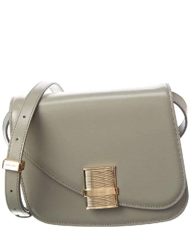 Ferragamo Fiamma Small Leather Crossbody