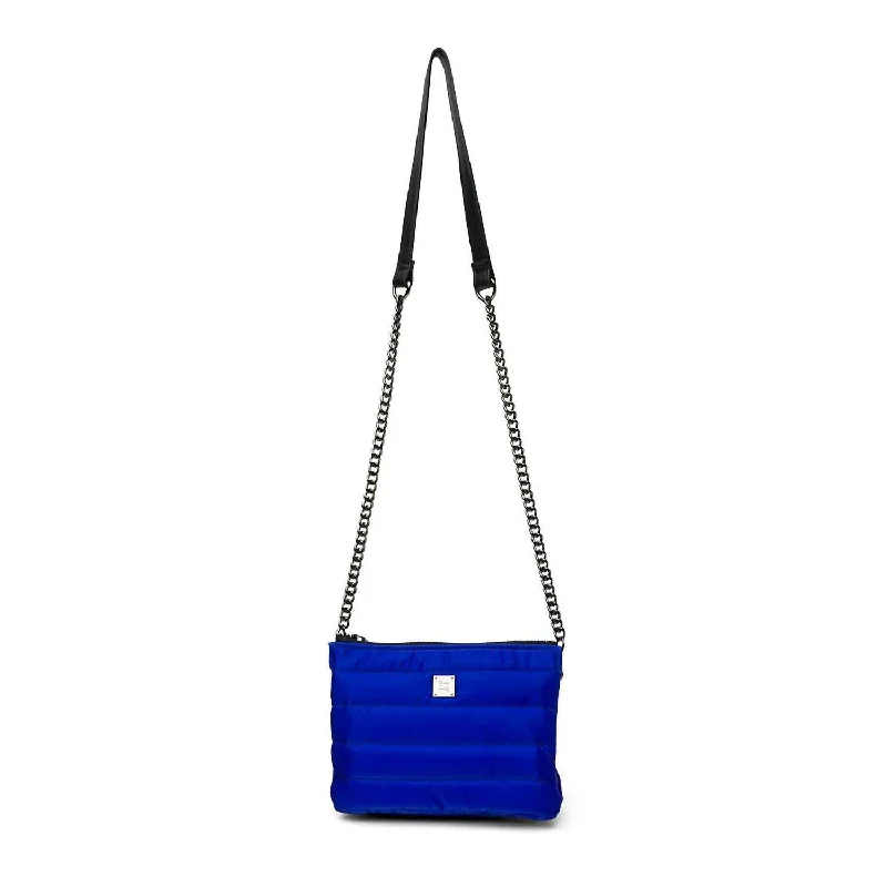 Ginger Crossbody Bag In Deep Colbalt Liquid