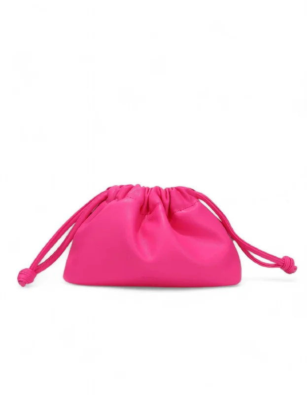 Lozen Mini Scrunch Toy Bag In Neon Pink