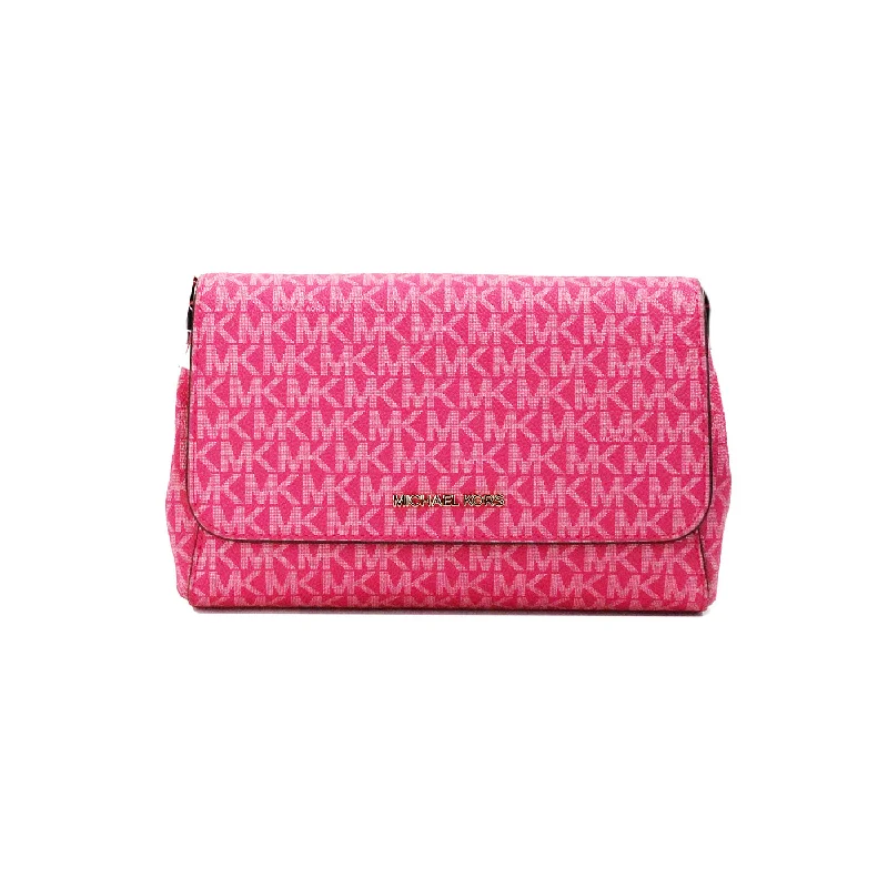 Michael Kors Jet Set Medium pink Convertible Pouchette Crossbody Women's Bag