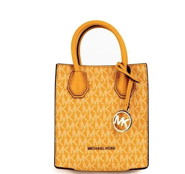 Michael Kors Mercer XS Honeycomb  Signature PVC North South Shopper Crossbody Women's Bag